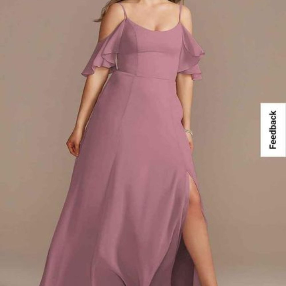 David's Bridal Bridesmaid Dress - Quartz, Sz 6